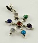 Pendant Silver 7 Chakra Stone