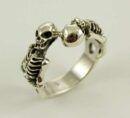 Ring Silver Skeleton Body