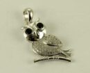 Pendant Silver Owl CZ H2cm