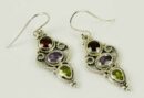 Earring Silver Mixed Drop