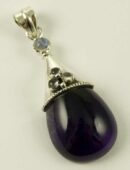 Silver Pendant Oval Stone