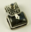 Silver Pendant Square Stone