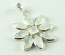Pendant Silver Flower Moonstone