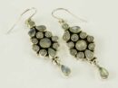 Earring Silver Moonstone Stone