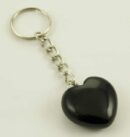 Keyring Heart Onyx