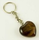Keyring Heart Red Tiger Eye