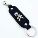 Keyring Black Skull And Bones