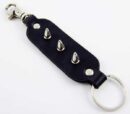 Keyring Black With Studs