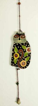 Cat Black Hanging Wooden