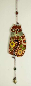 Cat Red Hanging Wooden