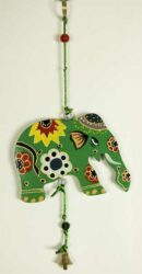 Elephant Green Hanging Wooden