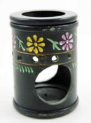 Oil Burner Soapstone Floral