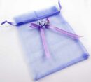 Pouch Mesh Lilac With Flower 2pcs
