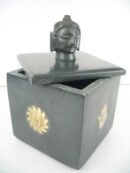 Soapstone Box With Buddha Head 3 Inch
