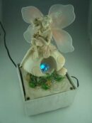 Fountain Fairy On Mushroom Red