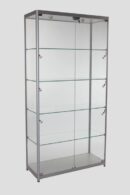 Glass Cabinet 1000X400X1980mm 4 Shelves Halogen Lighting Code 99775