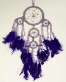 Dream Catcher Beaded Purple 9cm 5003