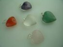 Pendant Stone Heart. Available As Assorted Colour Stones