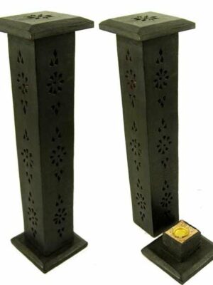 Incense Holder Tower Black