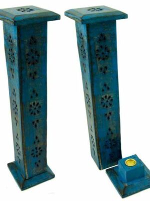 Incense Holder Tower Blue