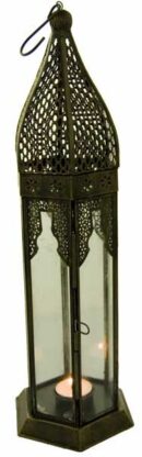 Lantern Metal Antique Clear