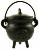 Cauldron Black Pentagram 11cm