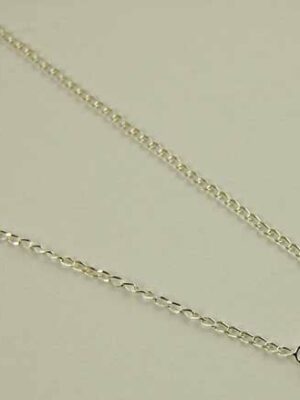 Silver Chain Long Curb 24 Inch