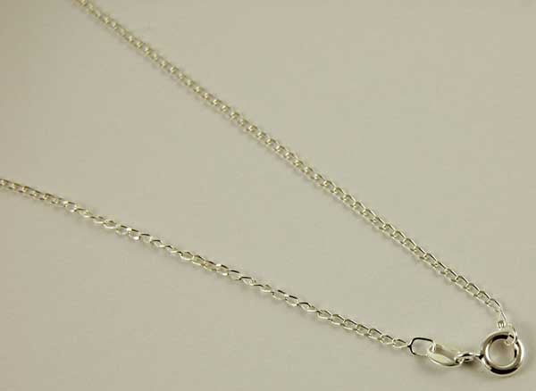 Silver Chain Long Curb 24 Inch