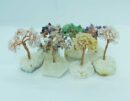 Tree Chip on Crystal Cluster. Selection of 5 Trees